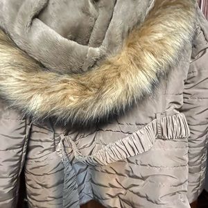 NY & Co faux fur New puffer jacket.